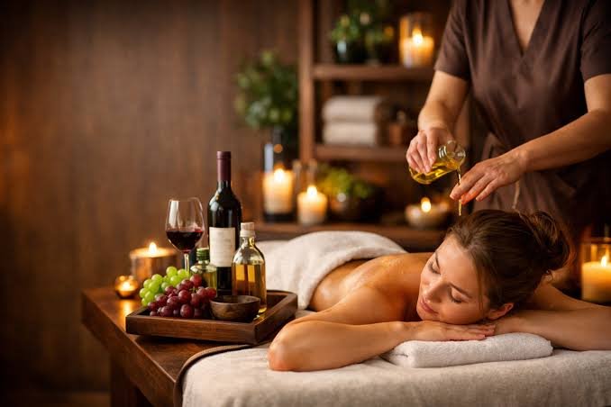 Red Wine Scrubbing Massage